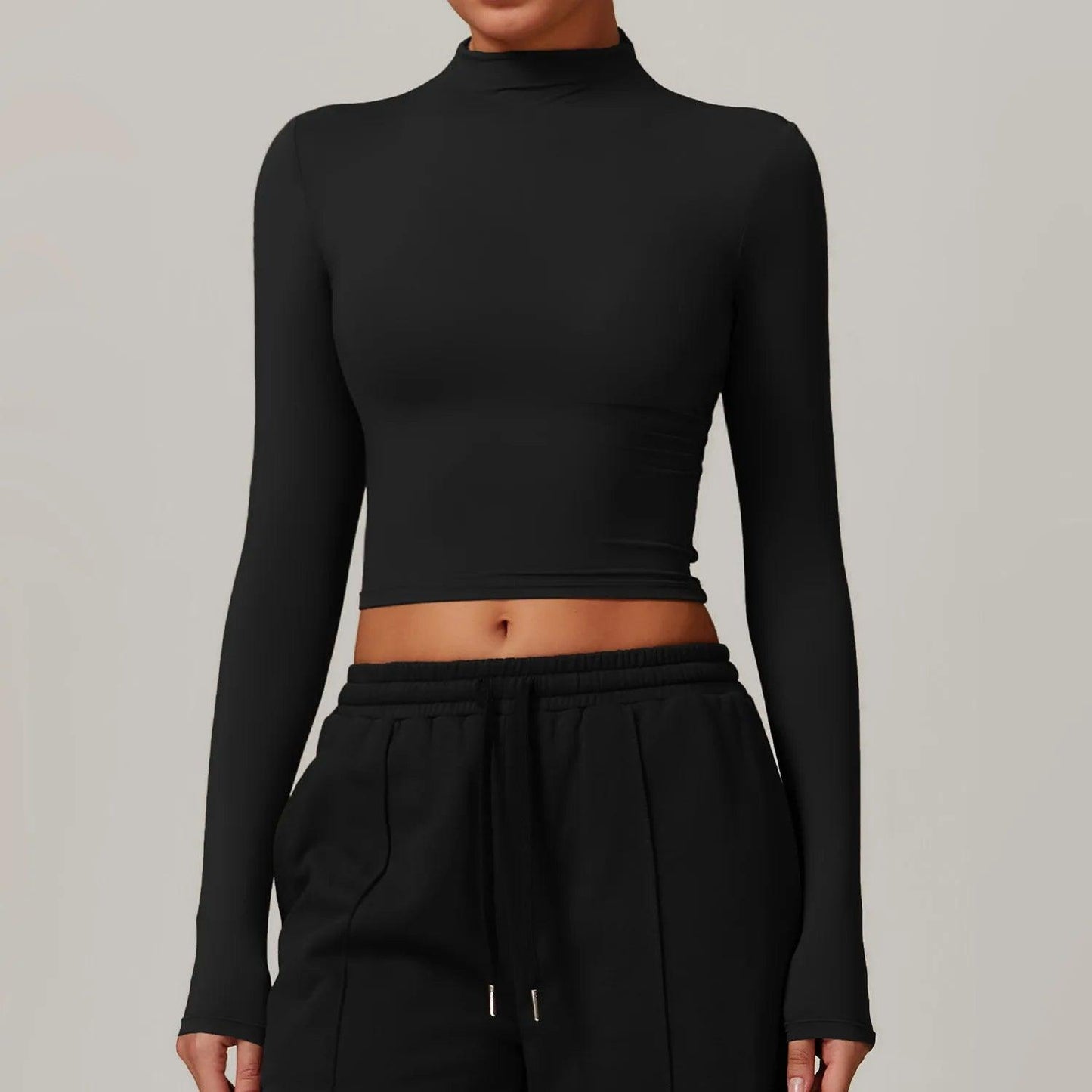 Yoga Long Sleeve Thumb Hole Gym Top - FitStrengthX