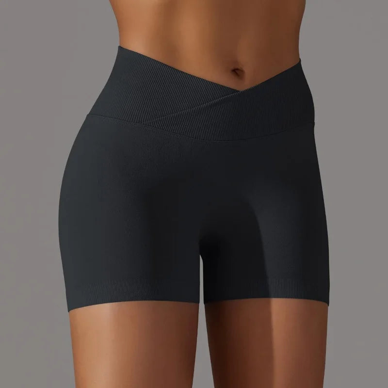 Peach Power 3-Piece Scrunch Shorts Set