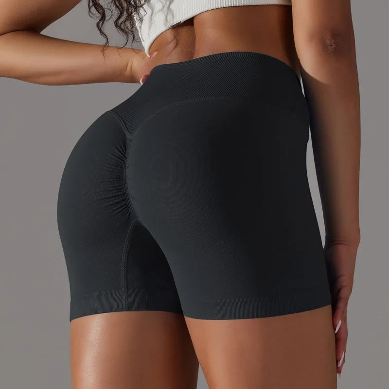 Peach Power 3-Piece Scrunch Shorts Set