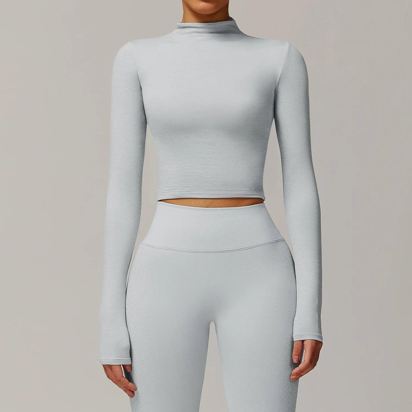 Yoga Long Sleeve Thumb Hole Gym Top - FitStrengthX