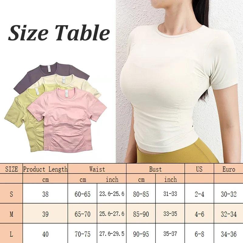 Slimming Waist Gym Shirt Seamless by Aiithuug - FitStrengthX