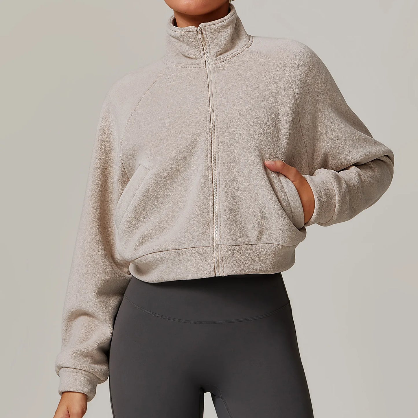 Women's Fleece Long Sleeved Running Top